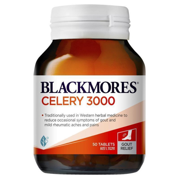 Blackmores Celery Seed 3000mg 高單位芹菜籽 50粒/錠 Blackmores Celery Seed 3000mg 高單位芹菜籽 50粒/錠