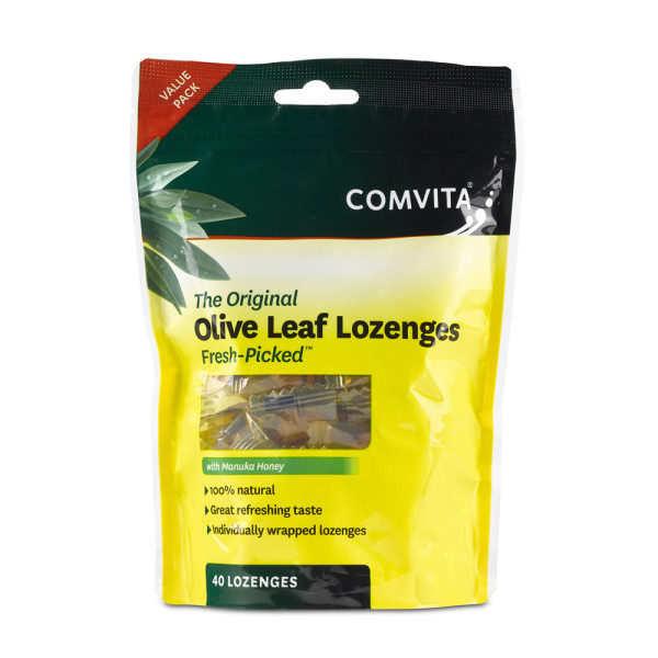 Comvita 康維他 Olive Leaf Lozenges 橄欖葉麥蘆卡蜂蜜糖 40粒/糖果