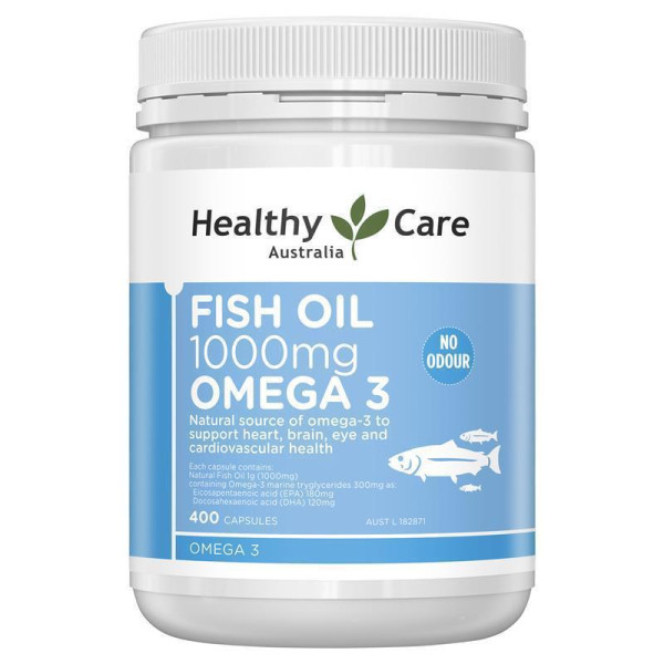 Healthy Care Fish oil omega-3 魚油 1000mg 400粒/膠囊