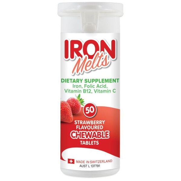 Iron Melts 補鐵咀嚼片50片