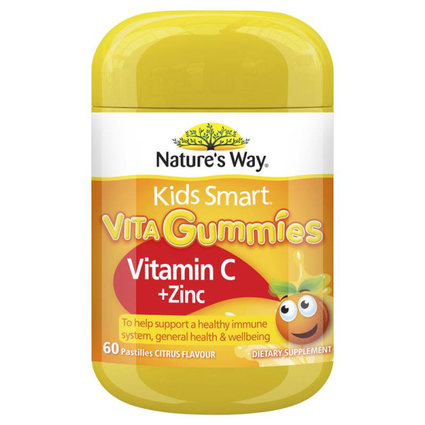 Nature's Way Kids Smart 兒童維他命C+鋅 (橘子口味) 60粒/軟糖