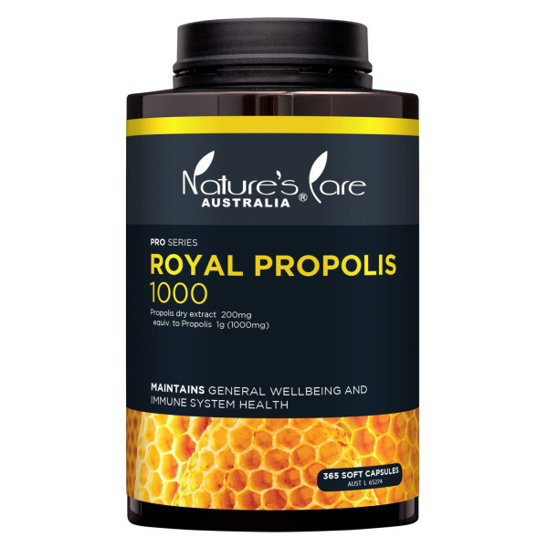 Nature's Care Pro 黑金系列 ROYAL PROPOLIS 1000mg 蜂膠膠囊365粒