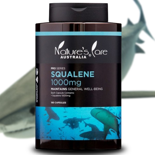 Nature's Care Pro 黑金系列 SQUALENE 1000mg 超級純深海鮫鯊烯 180粒/膠囊