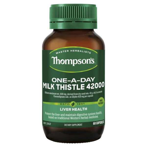 Thompson's 湯姆森 Milk Thistle 42000mg 高單位護肝 60粒/膠囊