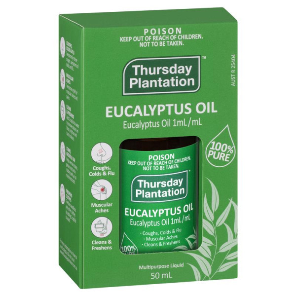 Thursday Plantation Eucalyptus Oil 星期四農莊100% 純尤加利精油 50ml