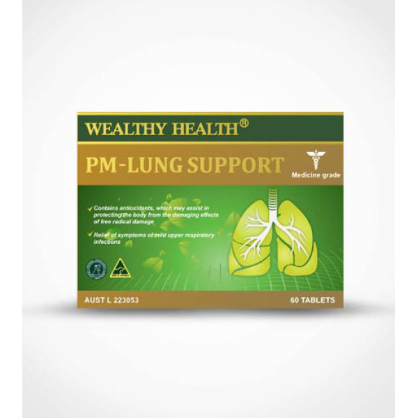 Wealthy Health PM-Lung support 好呼吸清肺靈60粒/膠囊